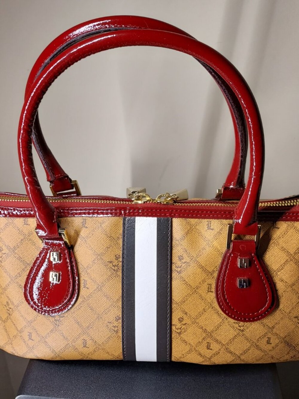 L.A.M.B. Gwen Stefani Burgundy Signature Satchel - NWOT - Picture 3 of 12